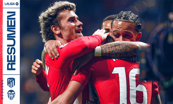 Resumen del Atlético de Madrid 2-0 Valencia